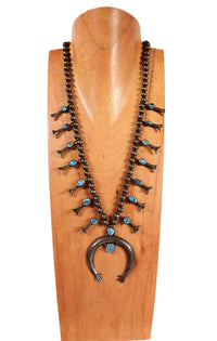 Navajo Squash Blossom with Naja Necklace