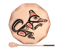 Northwest Coast Nootka Painted Hand Drum