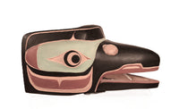 Northwest Coast Cedar Baby Eagle Mask with Mounting Board