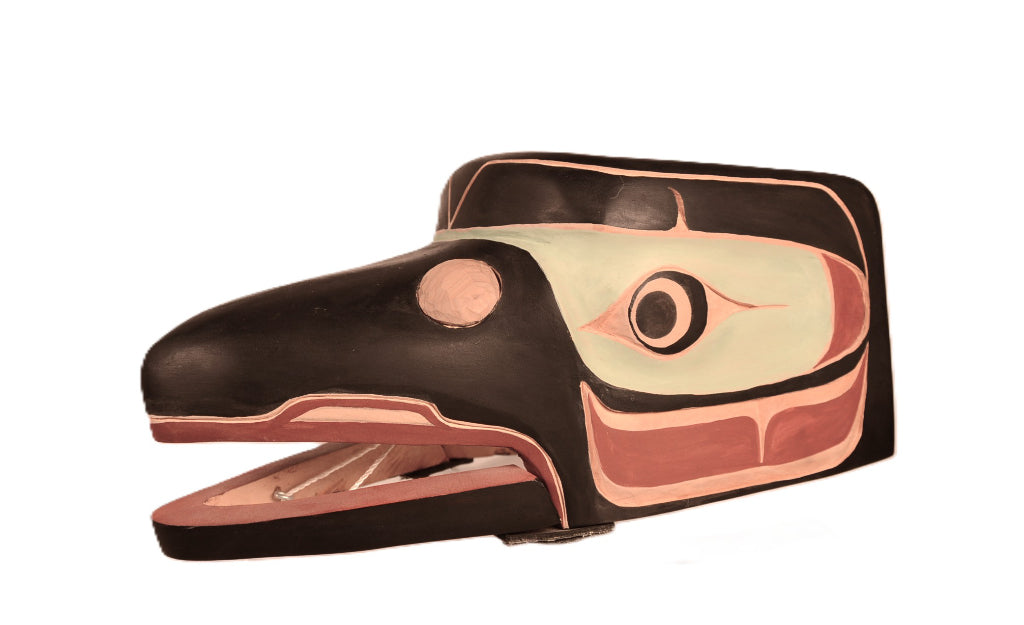 Northwest Coast Cedar Baby Eagle Mask with Mounting Board