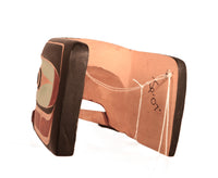Northwest Coast Cedar Baby Eagle Mask with Mounting Board