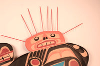 Northwest Coast Cedar Sea Otter with Urchin Mask By Dick Joseph