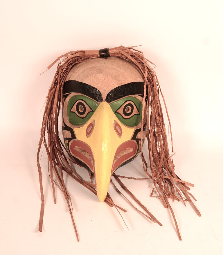Northwest Coast Cedar Eagle Mask By Ritchie Brown