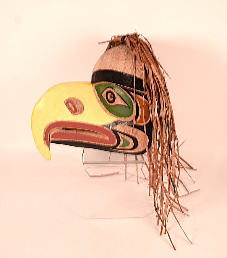 Northwest Coast Cedar Eagle Mask By Ritchie Brown