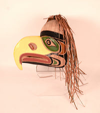 Northwest Coast Cedar Eagle Mask By Ritchie Brown
