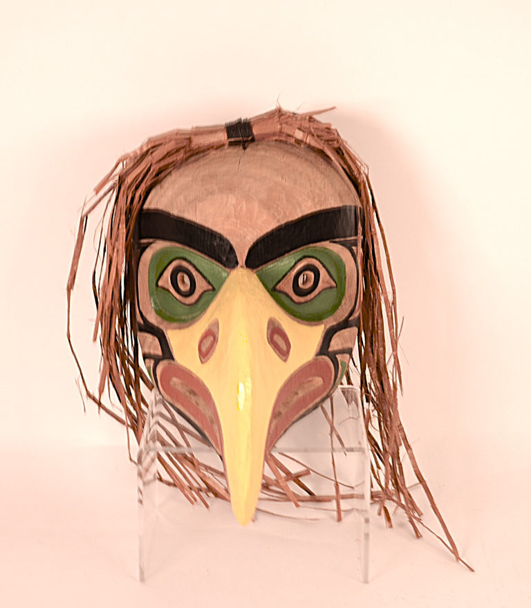 Northwest Coast Cedar Eagle Mask By Ritchie Brown