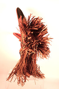 Northwest Coast Cedar Miniature Raven Dancer Headdress By Alfred Robertson