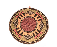Hopi Pueblo Wicker Yellow Tray Basket