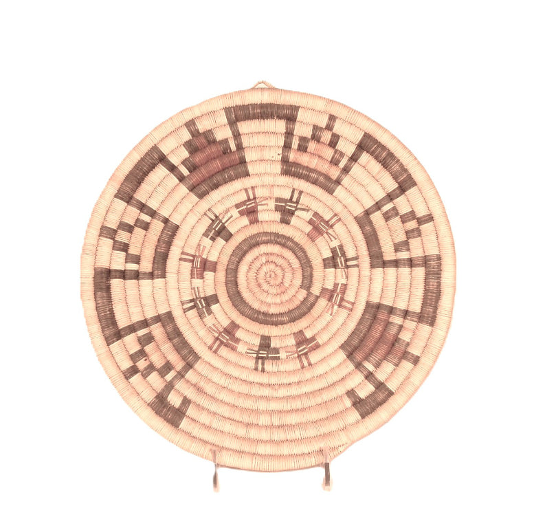 Hopi Pueblo Coiled Tray Basket