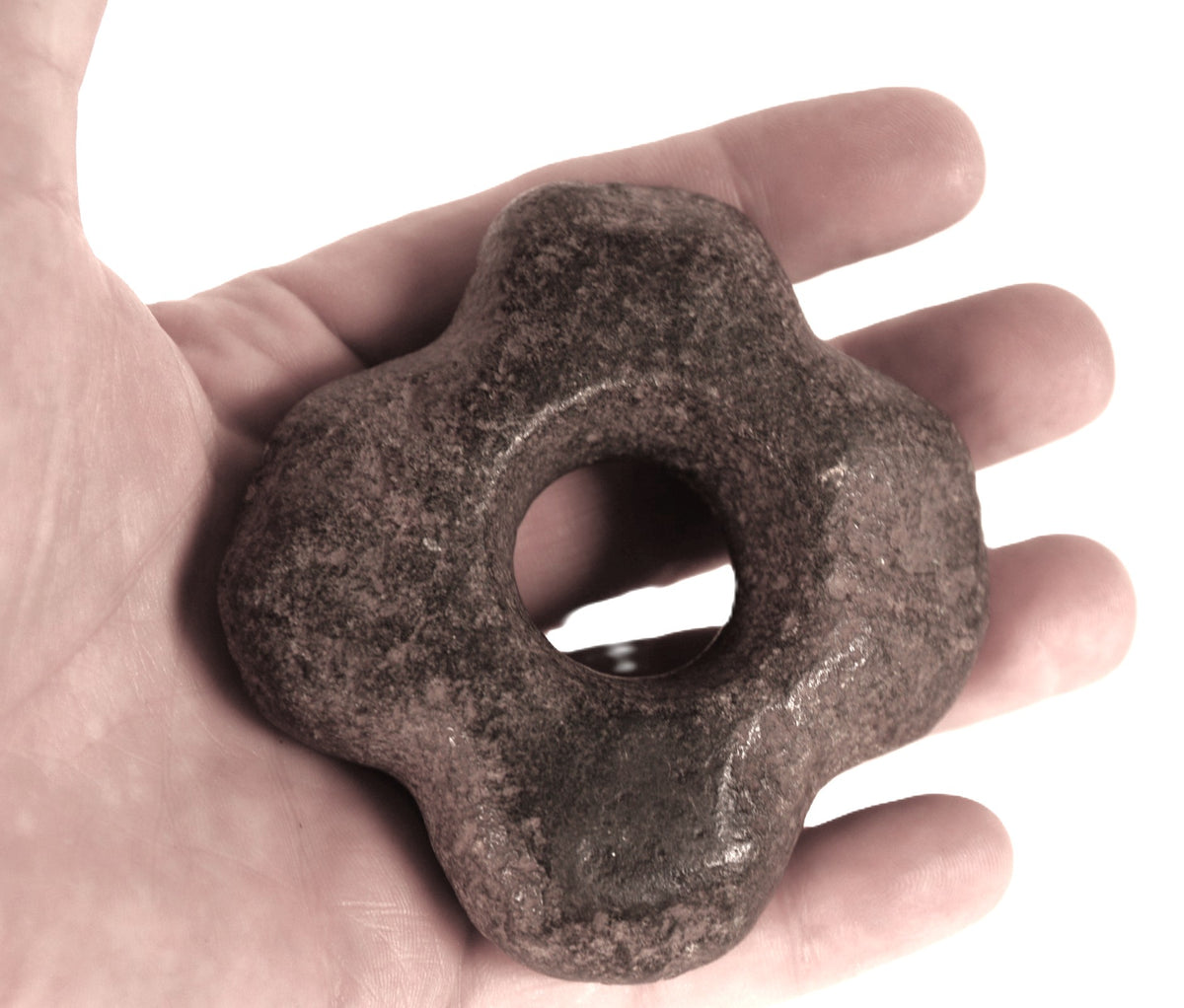 Inca 4 Sided Star Mace Head Stone
