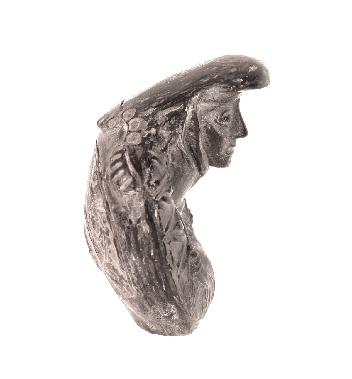 Chimu Blackware Figure of Indian