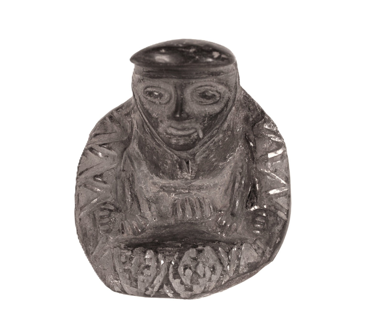 Chimu Blackware Figure of Indian