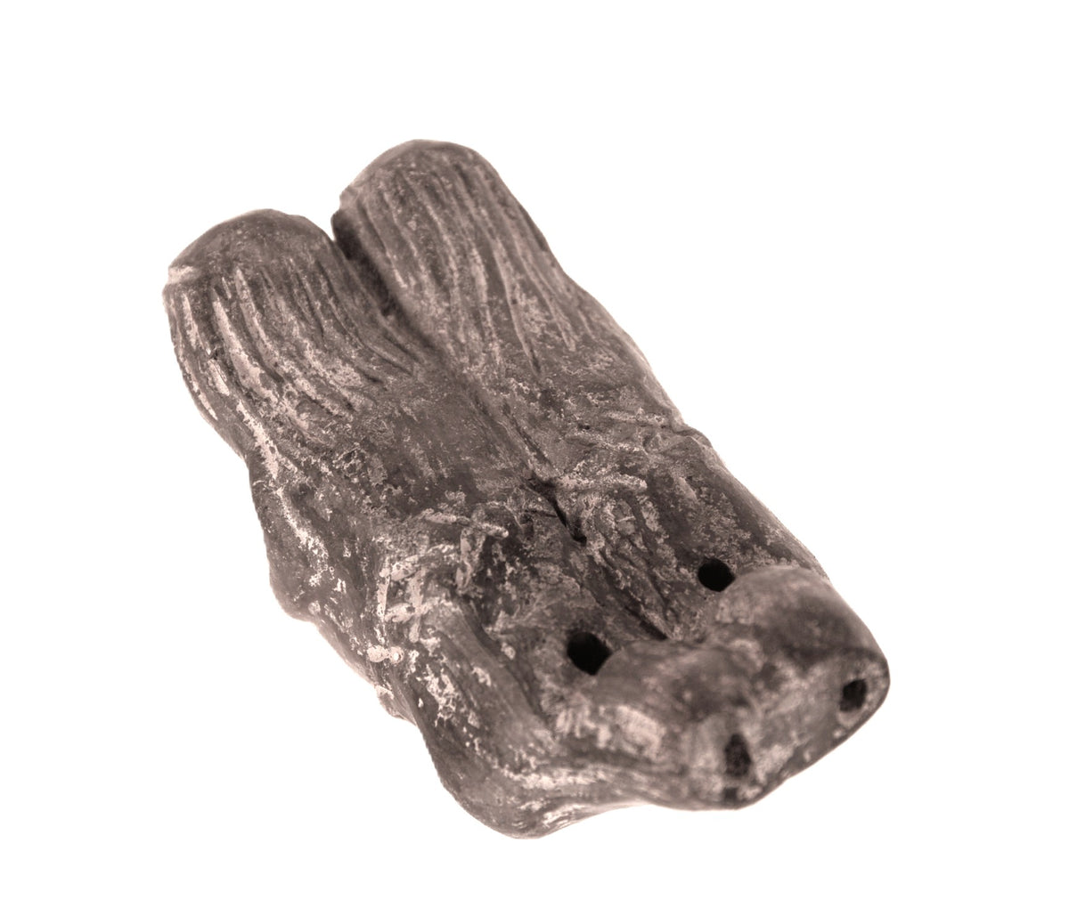 Chimu Blackware Female Figures Whistle