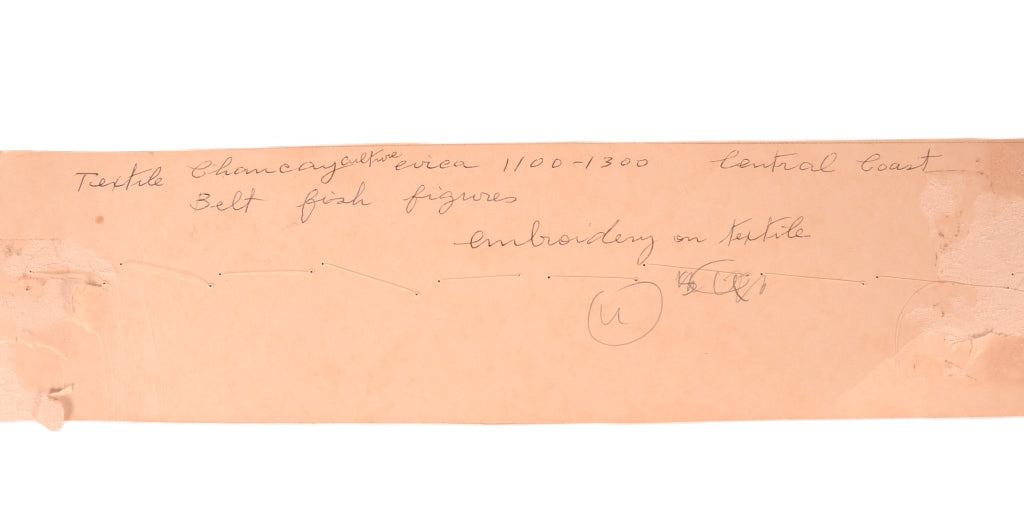 Chancay Cotton Textile Belt Fragment