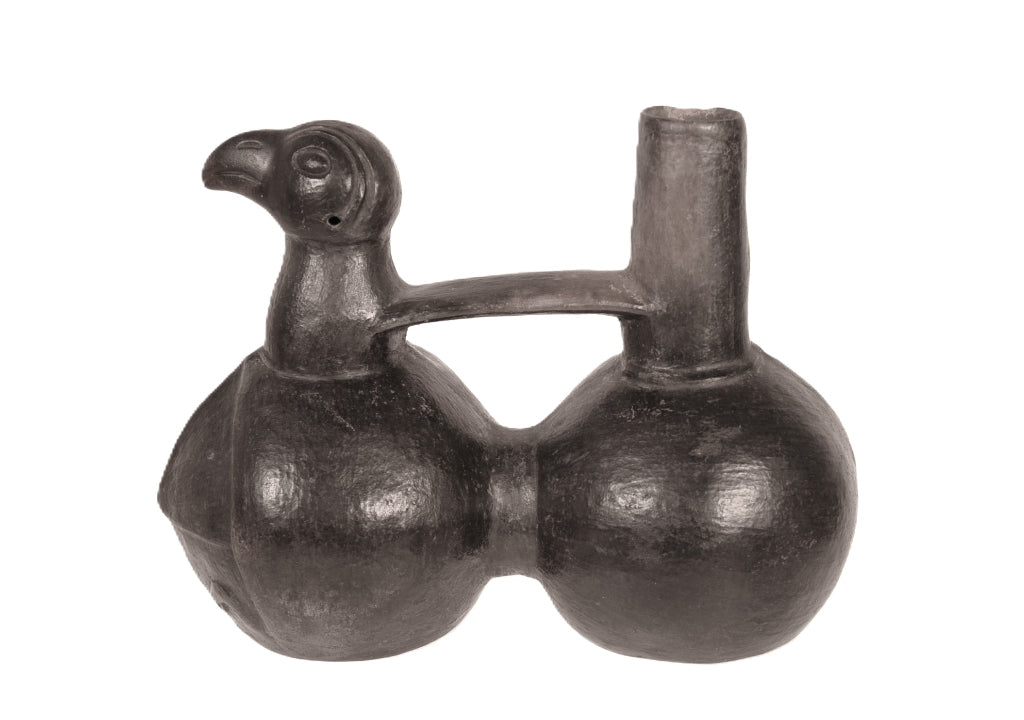 Chimu Blackware Duck Vessel