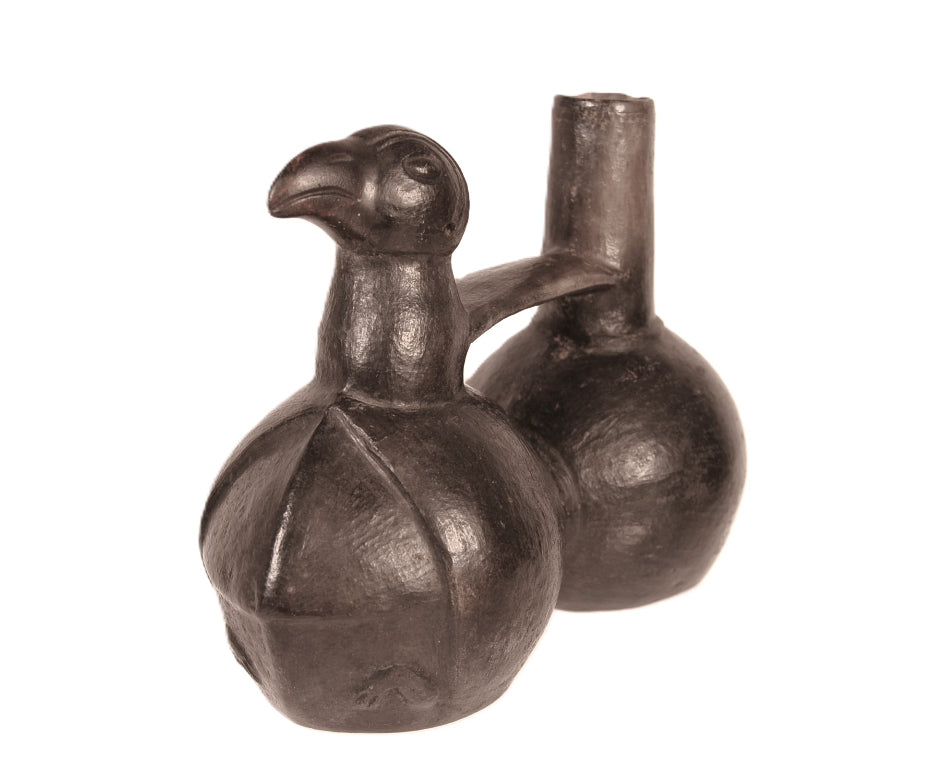 Chimu Blackware Duck Vessel