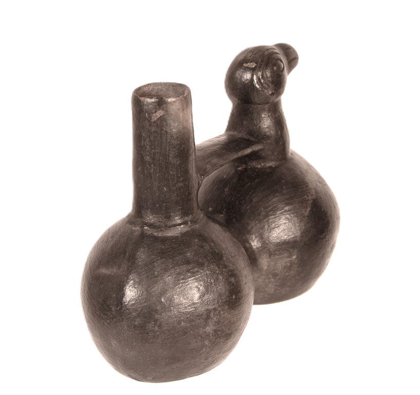 Chimu Blackware Duck Vessel