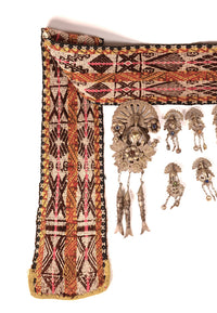 Peruvian Andean Tupu Shawl Pins with Sash Set of 8