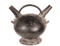 Chimu North Coast Blackware Spout Vessel