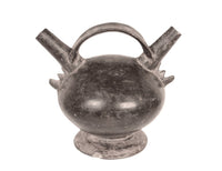 Chimu North Coast Blackware Spout Vessel