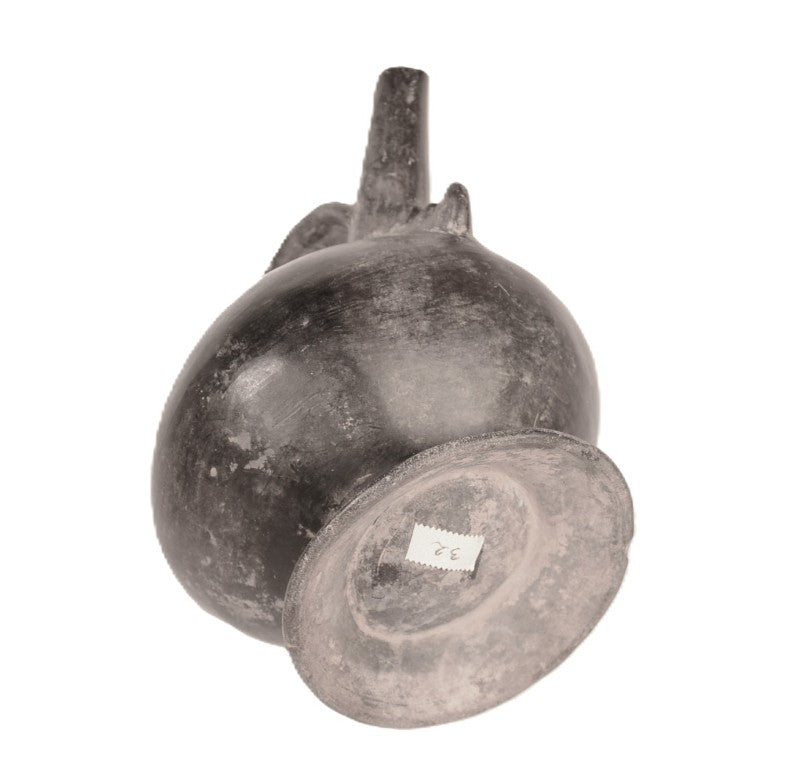 Chimu North Coast Blackware Spout Vessel