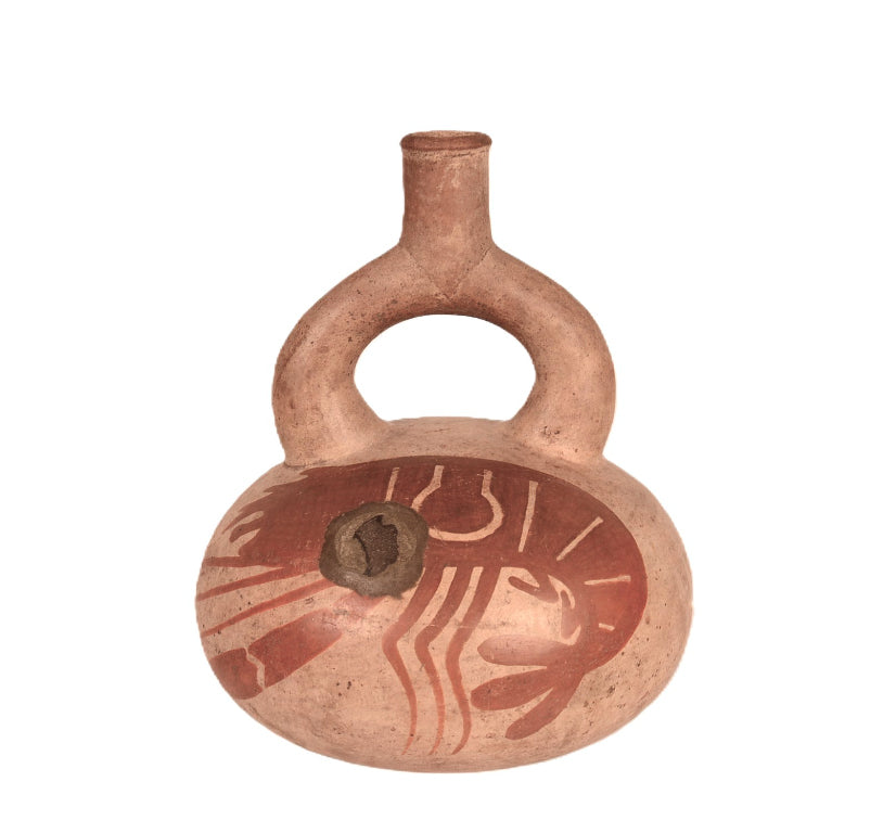 Middle Moche Stirrup Spouted Vessel