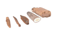 Inuit/Eskimo Walrus Ivory 3 tools and 2 Raw Ivory Pieces Set of 5