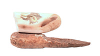 Inuit Eskimo Walrus Ivory Scrimshaw Mammoth Sculpture