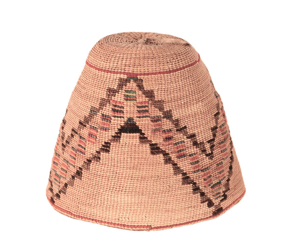 Nez Perce Corn Husk Hat Basketry