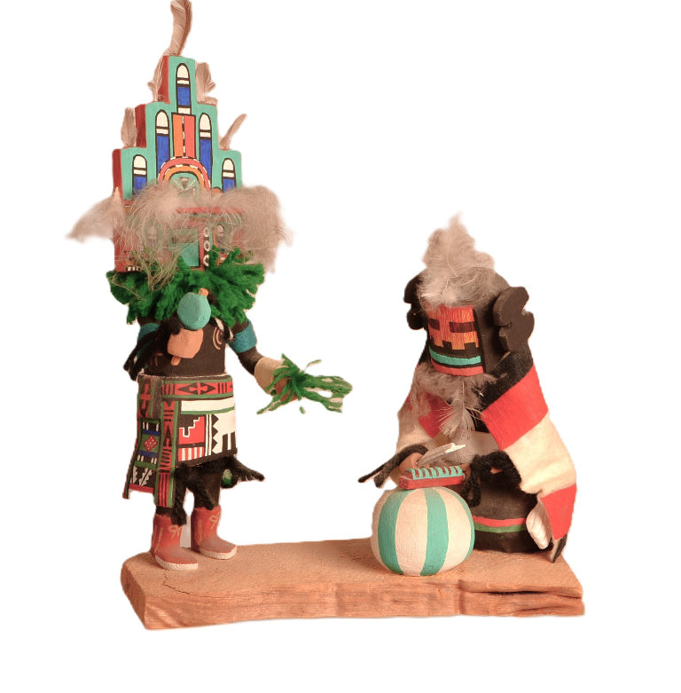 Hopi Pueblo Katchina Dolls By Clifford Pongyesvia