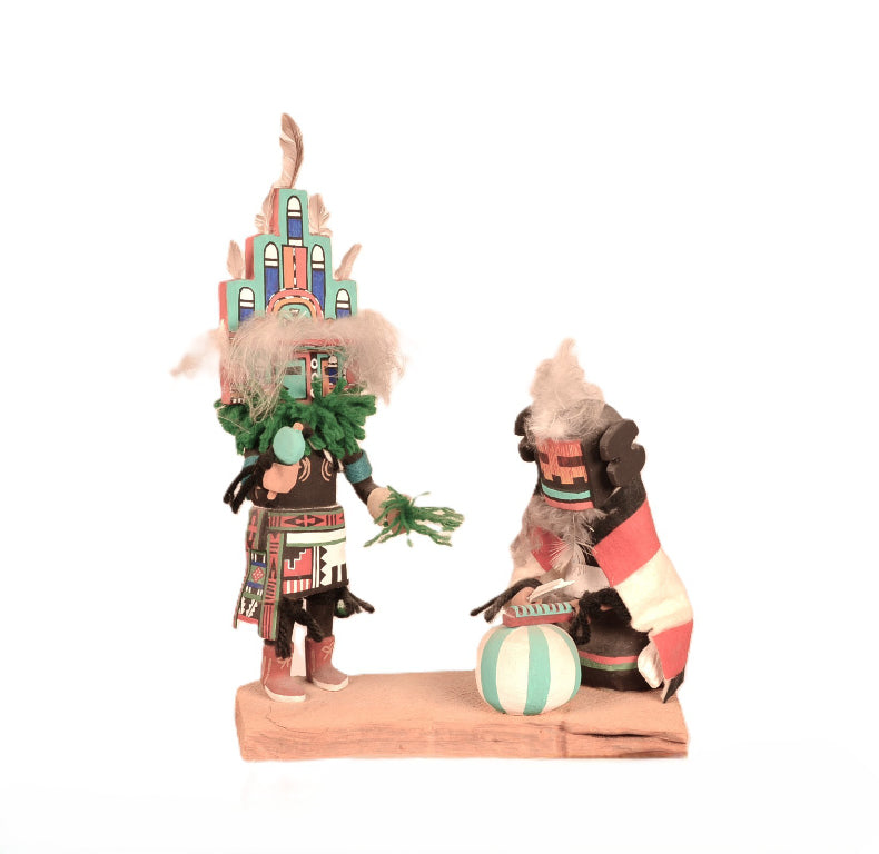 Hopi Pueblo Katchina Dolls By Clifford Pongyesvia