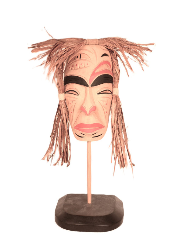 Squamish Mask on Stand By Van Joseph