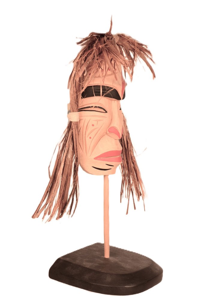 Squamish Mask on Stand By Van Joseph
