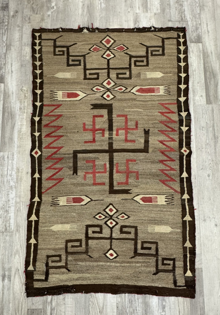 Navajo Crystal Whirling Log Rug