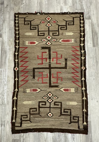 Navajo Crystal Whirling Log Rug