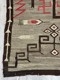 Navajo Crystal Whirling Log Rug