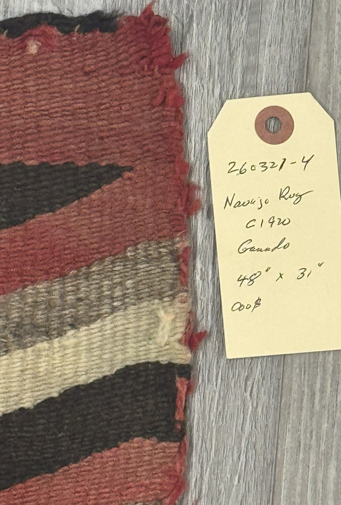 Navajo Ganado Diagonal Striped Rug