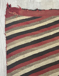 Navajo Ganado Diagonal Striped Rug
