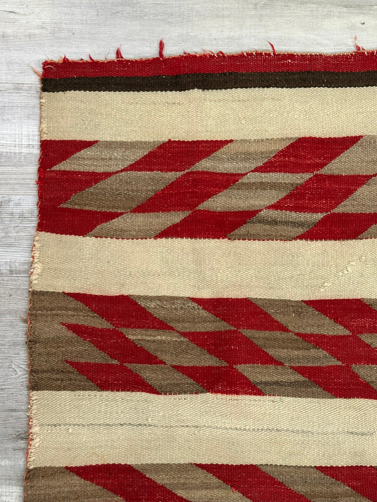 Navajo Double Saddle Blanket Rug