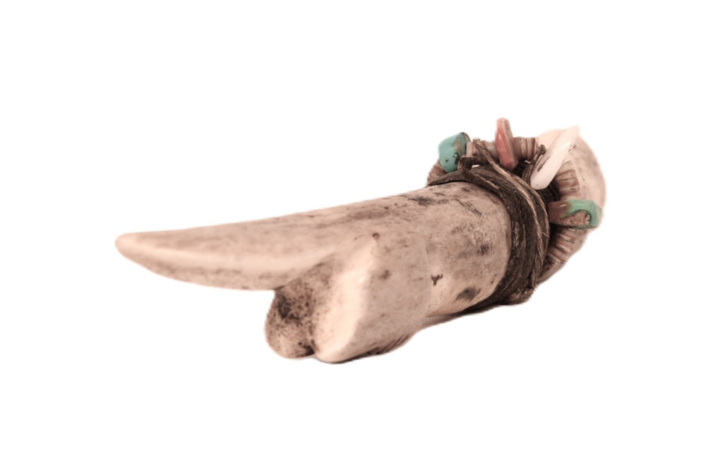 Zuni Pueblo Antler Wolf Fetish By Teddy Weahkee