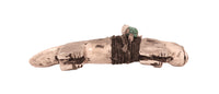 Zuni Pueblo Antler Wolf Fetish By Teddy Weahkee