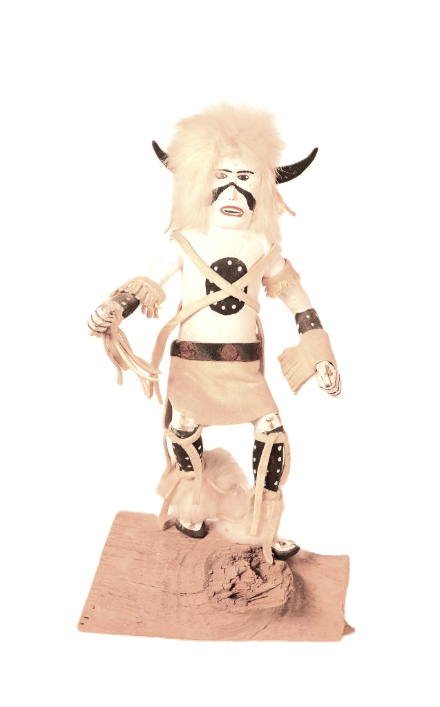 Navajo White Buffalo Kachina Doll