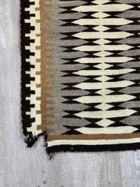 Early Navajo Two Gray Hills Rug