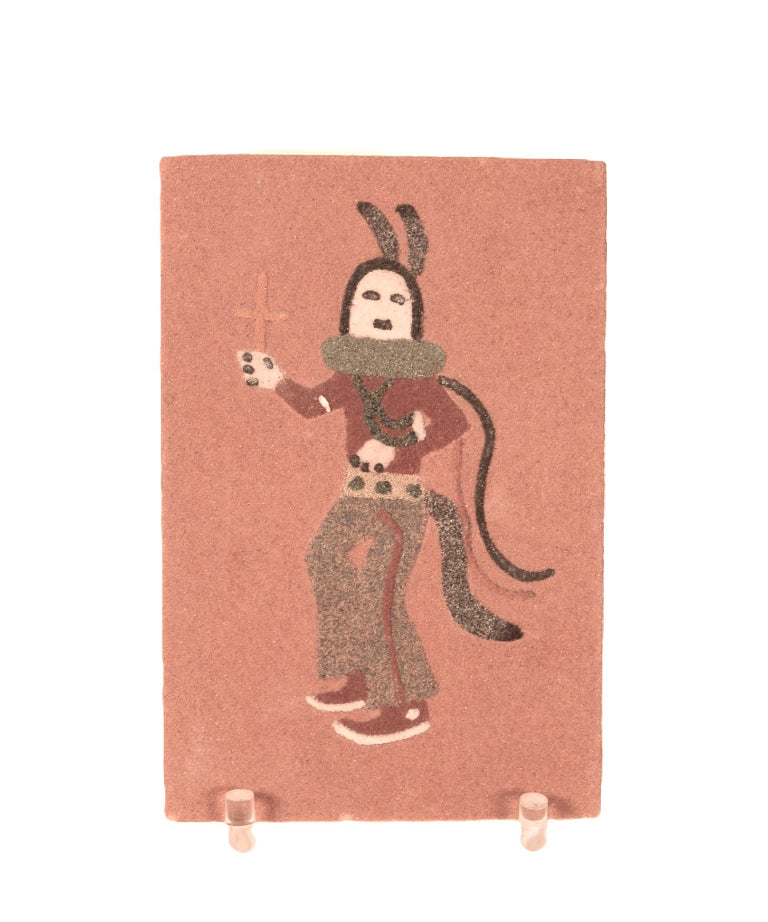 Navajo Yei Dancer Sandpainting By Emma Yazzie