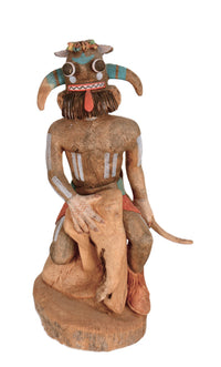 Hopi Pueblo Paralyzed Tuhavi Kachina Doll By Ernest Chapella