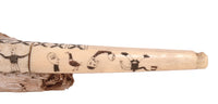 Inuit Ivory Pipe with Carved Figures - 2 Pieces