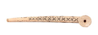 Inuit Ivory Pipe with Carved Figures - 2 Pieces
