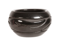 Santa Clara Pueblo Black Carved Pottery By Betty Tafoya