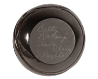 Santa Clara Pueblo Black Carved Pottery By Betty Tafoya