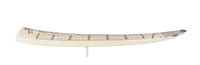Scrimshaw Walrus Ivory Cribbage Board